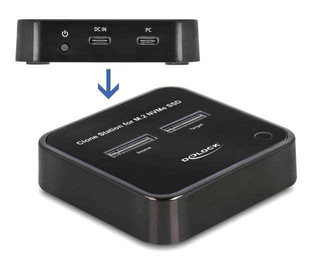 DELOCK docking station για M.2 NVMe SSD 64177, 2 θέσεων, 10Gbps, clone function, μαύρο 5 DELOCK docking station για M.2 NVMe SSD 64177, 2 θέσεων, 10Gbps, clone function, μαύρο - Image 3