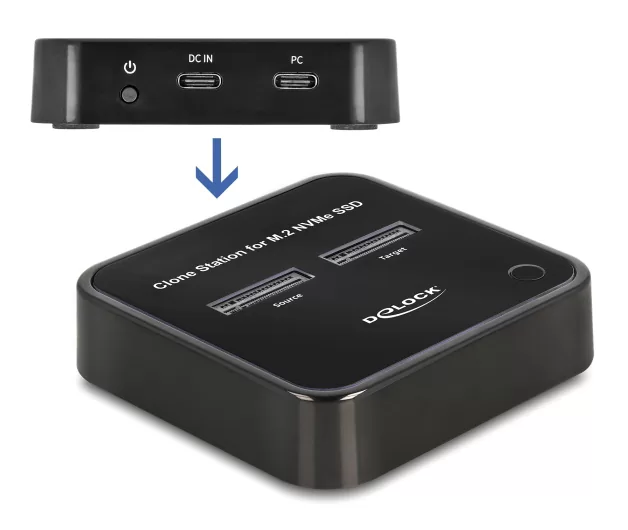 DELOCK docking station για M.2 NVMe SSD 64177, 2 θέσεων, 10Gbps, clone function, μαύρο 5 DELOCK docking station για M.2 NVMe SSD 64177, 2 θέσεων, 10Gbps, clone function, μαύρο - Image 3