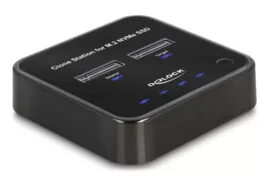 DELOCK docking station για M.2 NVMe SSD 64177, 2 θέσεων, 10Gbps, clone function, μαύρο 1 DELOCK docking station για M.2 NVMe SSD 64177, 2 θέσεων, 10Gbps, clone function, μαύρο