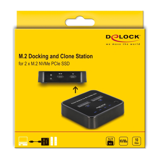 DELOCK docking station για M.2 NVMe SSD 64177, 2 θέσεων, 10Gbps, clone function, μαύρο 8 DELOCK docking station για M.2 NVMe SSD 64177, 2 θέσεων, 10Gbps, clone function, μαύρο - Image 6