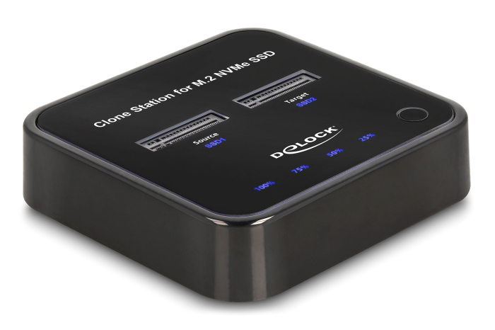 DELOCK docking station για M.2 NVMe SSD 64177, 2 θέσεων, 10Gbps, clone function, μαύρο 3 DELOCK docking station για M.2 NVMe SSD 64177, 2 θέσεων, 10Gbps, clone function, μαύρο