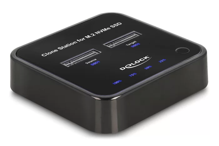DELOCK docking station για M.2 NVMe SSD 64177, 2 θέσεων, 10Gbps, clone function, μαύρο 3 DELOCK docking station για M.2 NVMe SSD 64177, 2 θέσεων, 10Gbps, clone function, μαύρο