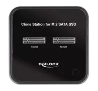 DELOCK docking station για M.2 SATA SSD 64178, 2 θέσεων, 6Gbps, clone function, μαύρο 3