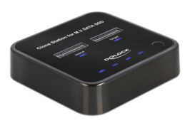 DELOCK docking station για M.2 SATA SSD 64178, 2 θέσεων, 6Gbps, clone function, μαύρο 2 DELOCK docking station για M.2 SATA SSD 64178, 2 θέσεων, 6Gbps, clone function, μαύρο 1