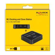 DELOCK docking station για M.2 SATA SSD 64178, 2 θέσεων, 6Gbps, clone function, μαύρο 11 DELOCK docking station για M.2 SATA SSD 64178, 2 θέσεων, 6Gbps, clone function, μαύρο 5