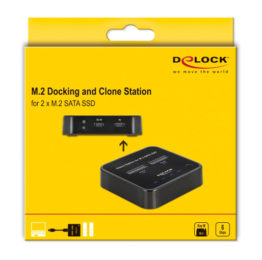 DELOCK docking station για M.2 SATA SSD 64178, 2 θέσεων, 6Gbps, clone function, μαύρο 7 DELOCK docking station για M.2 SATA SSD 64178, 2 θέσεων, 6Gbps, clone function, μαύρο - Image 5