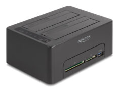 DELOCK docking station για 2.5" ή 3.5" SATA HDD/SSD 64183, 2 θέσεων, με card reader, 5Gbps, clone function, μαύρο 1 DELOCK docking station για 2.5" ή 3.5" SATA HDD/SSD 64183, 2 θέσεων, με card reader, 5Gbps, clone function, μαύρο