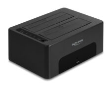 DELOCK docking station για 2.5" ή 3.5" SATA HDD/SSD 64187, 2 θέσεων, 5Gbps, clone/erase function, μαύρο 1 DELOCK docking station για 2.5" ή 3.5" SATA HDD/SSD 64187, 2 θέσεων, 5Gbps, clone/erase function, μαύρο