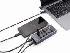 DELOCK USB hub 64248 με διακόπτες, 5x θυρών, 5Gbps, USB/USB-C σύνδεση, γκρι 2