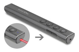 DELOCK τηλεχειριστήριο παρουσιάσεων 64250 με laser & πλήκτρα, 30m, γκρι 10 DELOCK τηλεχειριστήριο παρουσιάσεων 64250 με laser & πλήκτρα, 30m, γκρι 3