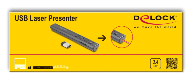 DELOCK τηλεχειριστήριο παρουσιάσεων 64250 με laser & πλήκτρα, 30m, γκρι 8 DELOCK τηλεχειριστήριο παρουσιάσεων 64250 με laser & πλήκτρα, 30m, γκρι - Image 6