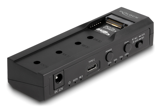 DELOCK docking station για M.2 NVMe/SATA ή 2.5"/3.5" SSD/HDD 64252, 10Gbps, clone function, μαύρο 5 DELOCK docking station για M.2 NVMe/SATA ή 2.5"/3.5" SSD/HDD 64252, 10Gbps, clone function, μαύρο - Image 3