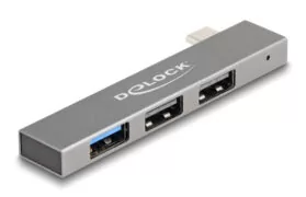 DELOCK USB hub 64274, 3x θυρών, 10Gbps, USB-C σύνδεση, γκρι 1 DELOCK USB hub 64274, 3x θυρών, 10Gbps, USB-C σύνδεση, γκρι
