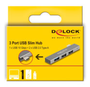 DELOCK USB hub 64274, 3x θυρών, 10Gbps, USB-C σύνδεση, γκρι 11 DELOCK USB hub 64274, 3x θυρών, 10Gbps, USB-C σύνδεση, γκρι 5