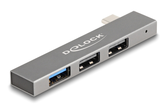 DELOCK USB hub 64274, 3x θυρών, 10Gbps, USB-C σύνδεση, γκρι 3 DELOCK USB hub 64274, 3x θυρών, 10Gbps, USB-C σύνδεση, γκρι