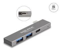 DELOCK USB hub 64275, 3x θυρών, 5Gbps, USB-C σύνδεση, γκρι 10 DELOCK USB hub 64275, 3x θυρών, 5Gbps, USB-C σύνδεση, γκρι 4