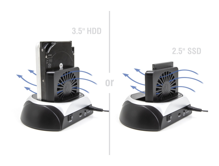DELOCK docking station για M.2 NVMe/SATA ή 2.5"/3.5" SSD/HDD 64280, 10Gbps, μαύρο 4 DELOCK docking station για M.2 NVMe/SATA ή 2.5"/3.5" SSD/HDD 64280, 10Gbps, μαύρο - Image 2