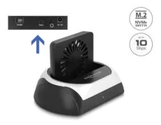 DELOCK docking station για M.2 NVMe/SATA ή 2.5"/3.5" SSD/HDD 64280, 10Gbps, μαύρο 6