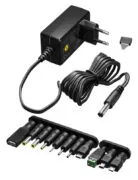 GOOBAY επιτοίχιος φορτιστής 64568, 3V-12V, 12W/1A, 12 tips 1 GOOBAY επιτοίχιος φορτιστής 64568, 3V-12V, 12W/1A, 12 tips