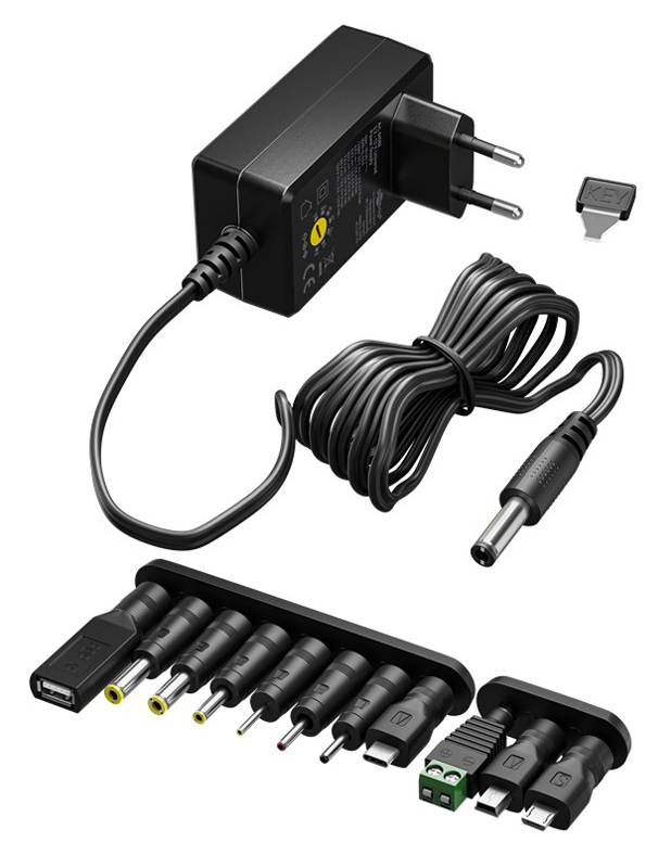 GOOBAY επιτοίχιος φορτιστής 64571, 3V-12V, 7.2W/0.6A, 12 tips 3 GOOBAY επιτοίχιος φορτιστής 64571, 3V-12V, 7.2W/0.6A, 12 tips