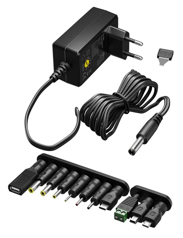 GOOBAY επιτοίχιος φορτιστής 64571, 3V-12V, 7.2W/0.6A, 12 tips 3 GOOBAY επιτοίχιος φορτιστής 64571, 3V-12V, 7.2W/0.6A, 12 tips