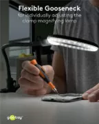 GOOBAY μεγεθυντικός φακός 64990 με κλιπ & βάση, LED, 3 διόπτρες 1.75x 16 GOOBAY μεγεθυντικός φακός 64990 με κλιπ & βάση, LED, 3 διόπτρες 1.75x 5
