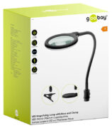 GOOBAY μεγεθυντικός φακός 64990 με κλιπ & βάση, LED, 3 διόπτρες 1.75x 10