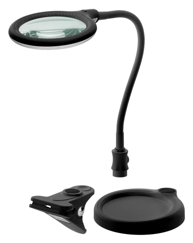 GOOBAY μεγεθυντικός φακός 64990 με κλιπ & βάση, LED, 3 διόπτρες 1.75x 3 GOOBAY μεγεθυντικός φακός 64990 με κλιπ & βάση, LED, 3 διόπτρες 1.75x