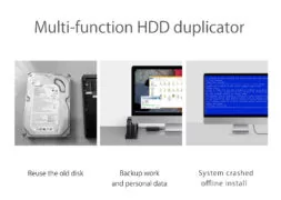 ORICO docking station για 2.5" ή 3.5" SATA HDD/SSD 6528US3-C, 2 θέσεων, 5Gbps, clone function, μαύρο 4