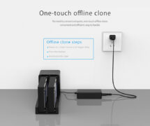ORICO docking station για 2.5" ή 3.5" SATA HDD/SSD 6528US3-C, 2 θέσεων, 5Gbps, clone function, μαύρο 5