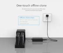 ORICO docking station για 2.5" ή 3.5" SATA HDD/SSD 6528US3-C, 2 θέσεων, 5Gbps, clone function, μαύρο 5