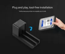 ORICO docking station για 2.5" ή 3.5" SATA HDD/SSD 6528US3-C, 2 θέσεων, 5Gbps, clone function, μαύρο 7