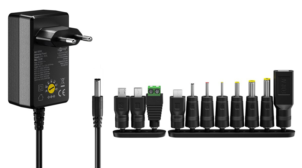 GOOBAY επιτοίχιος φορτιστής 65592, 3V-12V, 3.6W, 12 tips 4 GOOBAY επιτοίχιος φορτιστής 65592, 3V-12V, 3.6W, 12 tips - Image 2