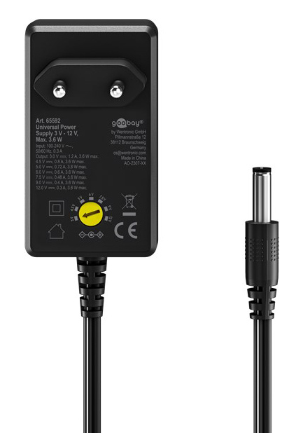 GOOBAY επιτοίχιος φορτιστής 65592, 3V-12V, 3.6W, 12 tips 5 GOOBAY επιτοίχιος φορτιστής 65592, 3V-12V, 3.6W, 12 tips - Image 3