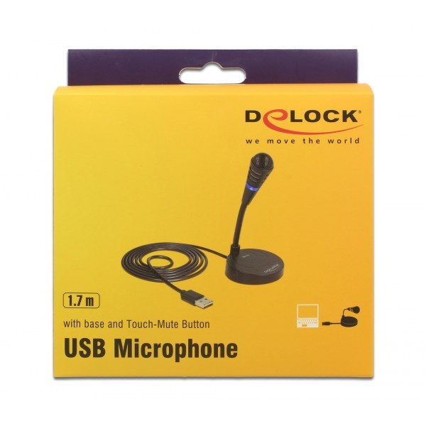 DELOCK USB μικρόφωνο 65868 με βάση και mute button 5 DELOCK USB μικρόφωνο 65868 με βάση και mute button - Image 3