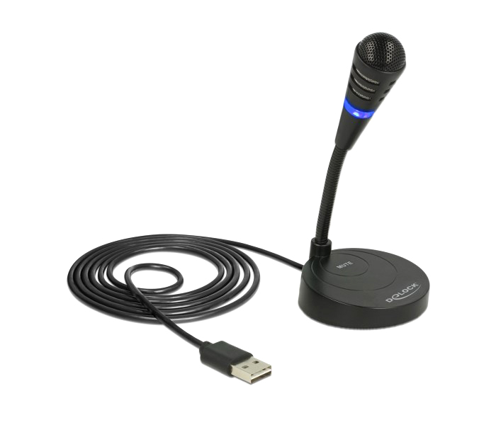 DELOCK USB μικρόφωνο 65868 με βάση και mute button 3 DELOCK USB μικρόφωνο 65868 με βάση και mute button