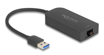 DELOCK αντάπτορας δικτύου 66045, USB, 2.5Gbps Ethernet, μαύρος 2 DELOCK αντάπτορας δικτύου 66045, USB, 2.5Gbps Ethernet, μαύρος 1