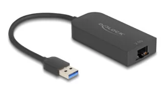DELOCK αντάπτορας δικτύου 66045, USB, 2.5Gbps Ethernet, μαύρος 1 DELOCK αντάπτορας δικτύου 66045, USB, 2.5Gbps Ethernet, μαύρος