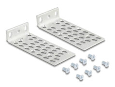 DELOCK σετ βάσεις τοποθέτησης για rack 66236, ασημί, 2τμχ 1