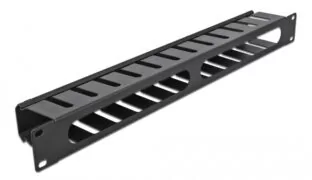 DELOCK cable management 66550 για rack 19"/1U, μεταλλικό, μαύρο 3