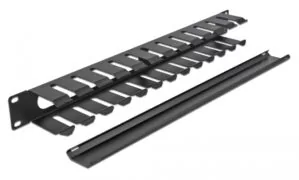DELOCK cable management 66550 για rack 19"/1U, μεταλλικό, μαύρο 4