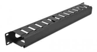DELOCK cable management 66550 για rack 19"/1U, μεταλλικό, μαύρο 2 DELOCK cable management 66550 για rack 19"/1U, μεταλλικό, μαύρο 1