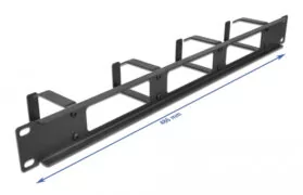 DELOCK Cable Managment για rack 66658, 4 θέσεων, 1U, μεταλλικό 2