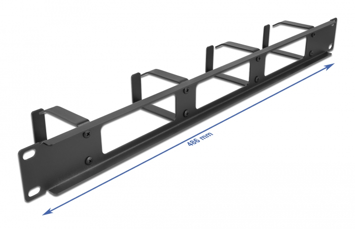 DELOCK Cable Managment για rack 66658, 4 θέσεων, 1U, μεταλλικό 4 DELOCK Cable Managment για rack 66658, 4 θέσεων, 1U, μεταλλικό - Image 2