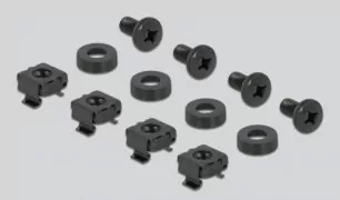 DELOCK Cable Managment για rack 66658, 4 θέσεων, 1U, μεταλλικό 3