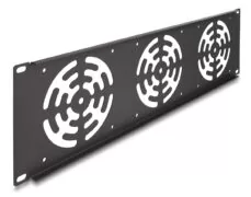 DELOCK κάλυμμα για 3x 120mm ανεμιστήρες 66747 για rack 19"/3U, μεταλλικό, μαύρο 2