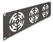DELOCK κάλυμμα για 3x 120mm ανεμιστήρες 66747 για rack 19"/3U, μεταλλικό, μαύρο