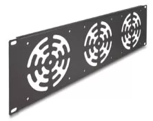 DELOCK κάλυμμα για 3x 120mm ανεμιστήρες 66747 για rack 19"/3U, μεταλλικό, μαύρο