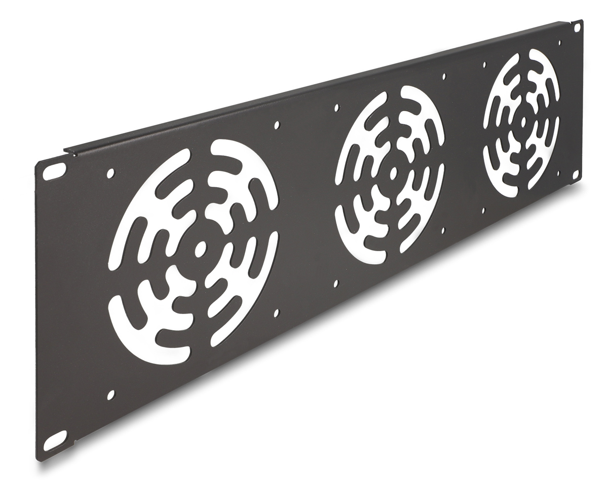 DELOCK κάλυμμα για 3x 120mm ανεμιστήρες 66747 για rack 19"/3U, μεταλλικό, μαύρο 3 DELOCK κάλυμμα για 3x 120mm ανεμιστήρες 66747 για rack 19"/3U, μεταλλικό, μαύρο