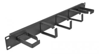 DELOCK cable management 66848 για rack 19"/1U, 5x γάντζοι, μαύρο 1